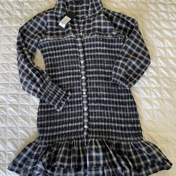 Veronica Beard Kelsey plaid ruffle mini dress - Picture 6 of 16